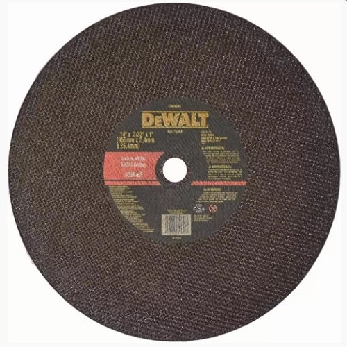 DISCO DE CORTE METAL 14 X 7/64 (2.8MM) DW44640 DEWALT