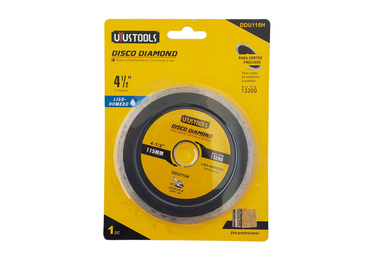 DISCO DIAMANTADO CONTINUO 4.1/2" DDU115H UYUSTOOLS