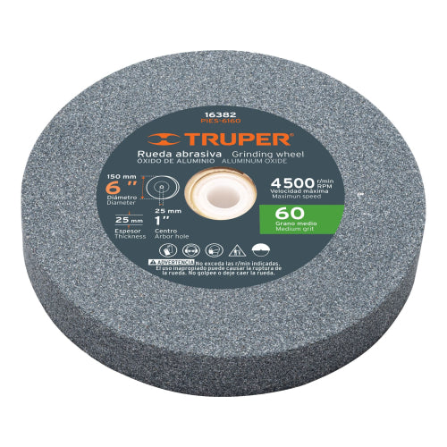 PIEDRA CIRCULAR 6 X 1 X 1 GR60 OX. ALUMINIO 16382 TRUPER