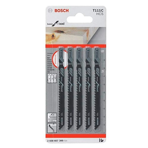 JGO HOJA CALADORA 5PZ MADERA T111C BOSCH