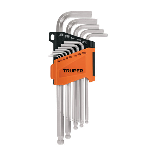 JGO 13 LLAVES ALLEN LARGAS STD PUNTA BOLA 13645 TRUPER