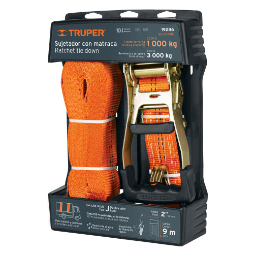 SUJETADOR CON MATRACA 3000 KG 19286 TRUPER