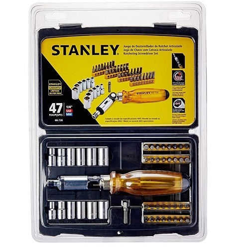 JGO DADOS Y PUNTAS 47PZ 68-736 STANLEY
