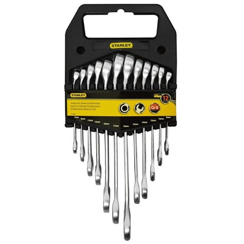 JGO LLAVE MIXTA 12PZ 7-19MM 71-607 STANLEY