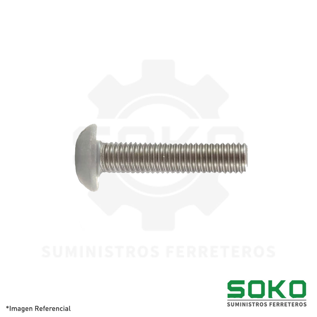 PERNO SOCKET BUTTON M12 X 30 RC INOX 304