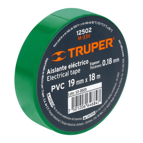 CINTA AISLANTE VERDE 12502 TRUPER