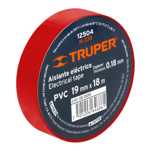 CINTA AISLANTE ROJO 12504 TRUPER
