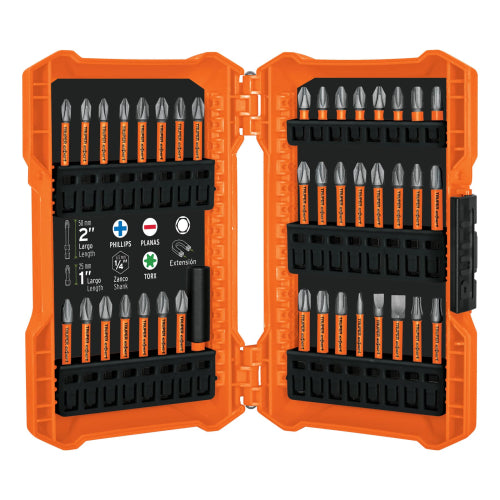 JUEGO 40 PUNTAS DE IMPACTO MIXTAS LARGOS 1`` Y 2`` EXPERT TRUPER