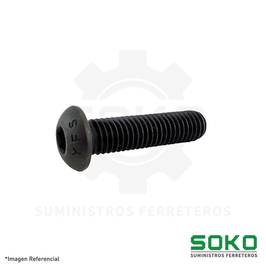 PERNO SOCKET CABEZA BUTTON M6 X 20 RC C10.9