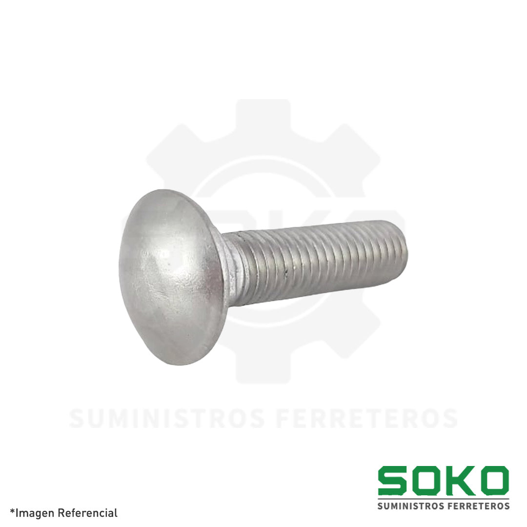 PERNO CABEZA COCHE 3/8 X 5 UNC INOX 304