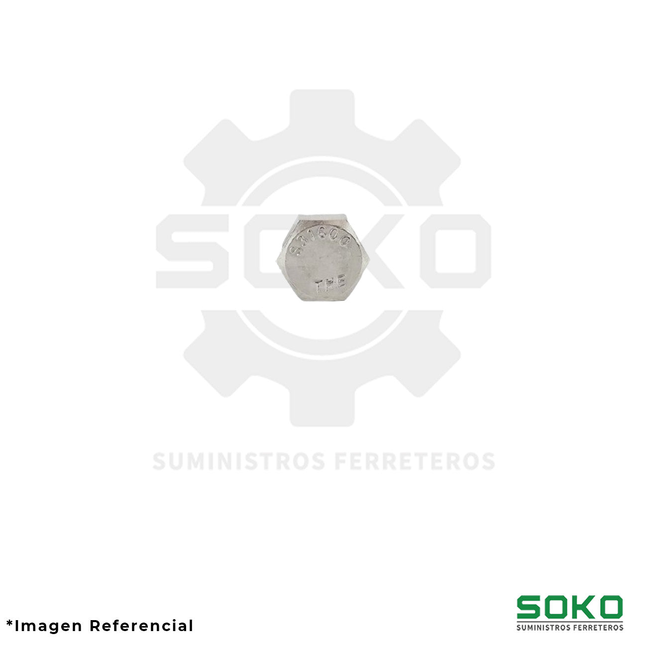 PERNO HEXAGONAL M16 X 120 RC INOX 316