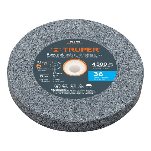 PIEDRA CIRCULAR 6 X 3/4 X 1 GR36 OX. ALUMINIO 16348 TRUPER