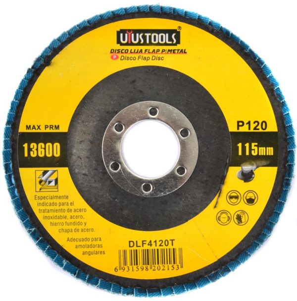 DISCO FLAP 4.1/2" X GR120 DLF4120T UYUSTOOLS