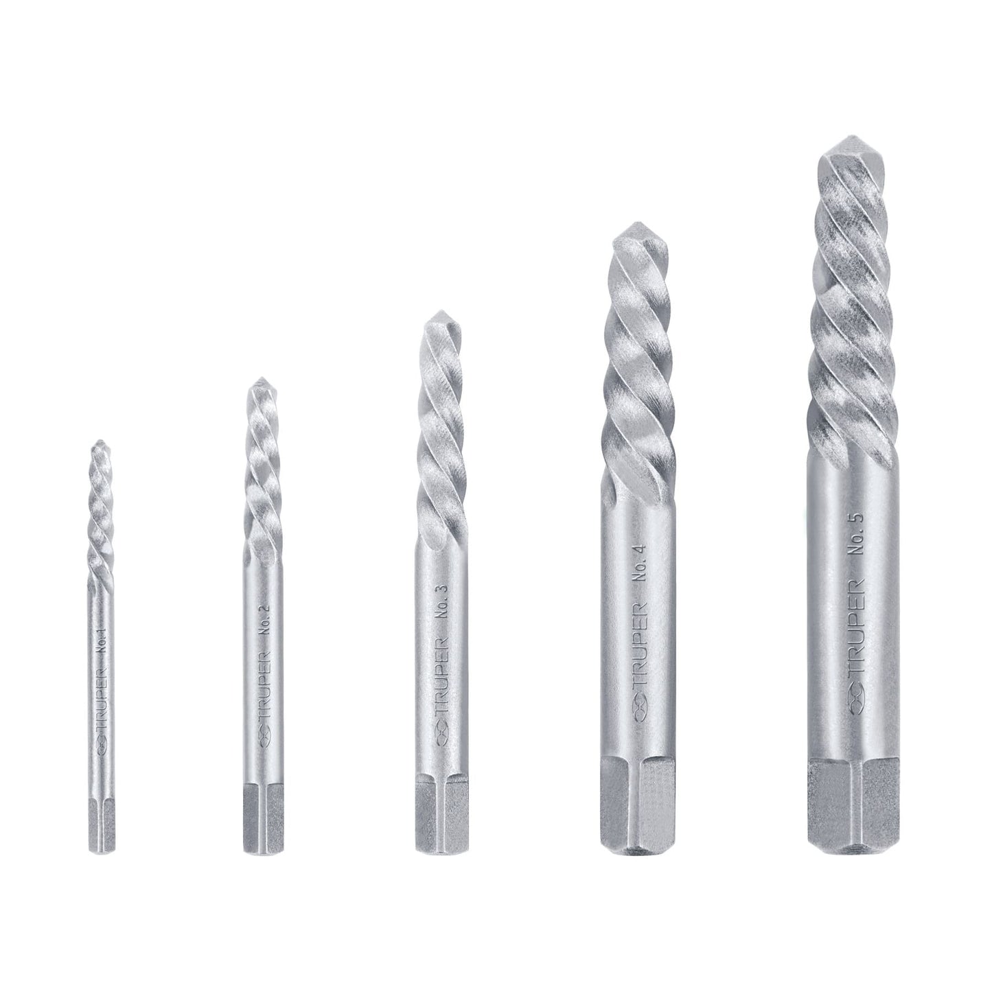 EXTRACTOR PERNOS ROTOS 5PZ 1/8-3/4 14512 TRUPER