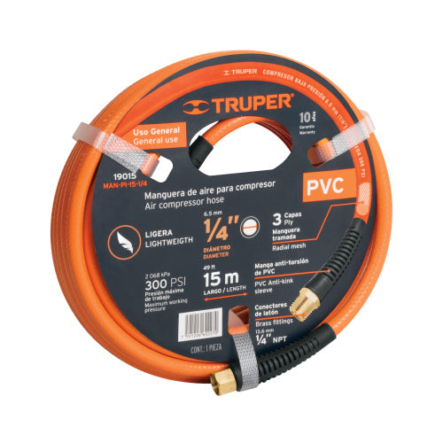 MANGUERA PARA COMPRESORA 1/4 X 15M 19015 TRUPER