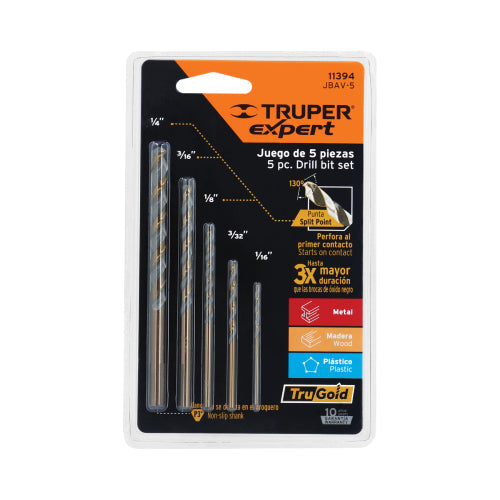 JGO DE BROCAS DE METAL 5 PZAS 11394 TRUPER