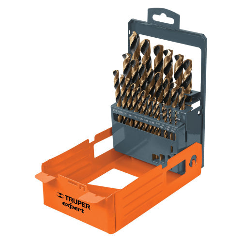 JUEGO DE BROCAS HSS METAL 29PZS HSS 50004 TRUPER EXPERT