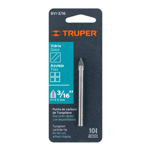 BROCA PARA VIDRIO 3/16" 11701 TRUPER
