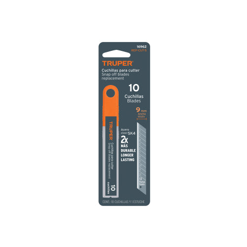 CUCHILLA DE REPUESTO 9MM (10PZ) 16962 TRUPER