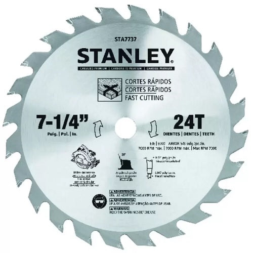 DISCO SIERRA DIAMANTADO 7-1/4" 24D STA7737 STANLEY PT