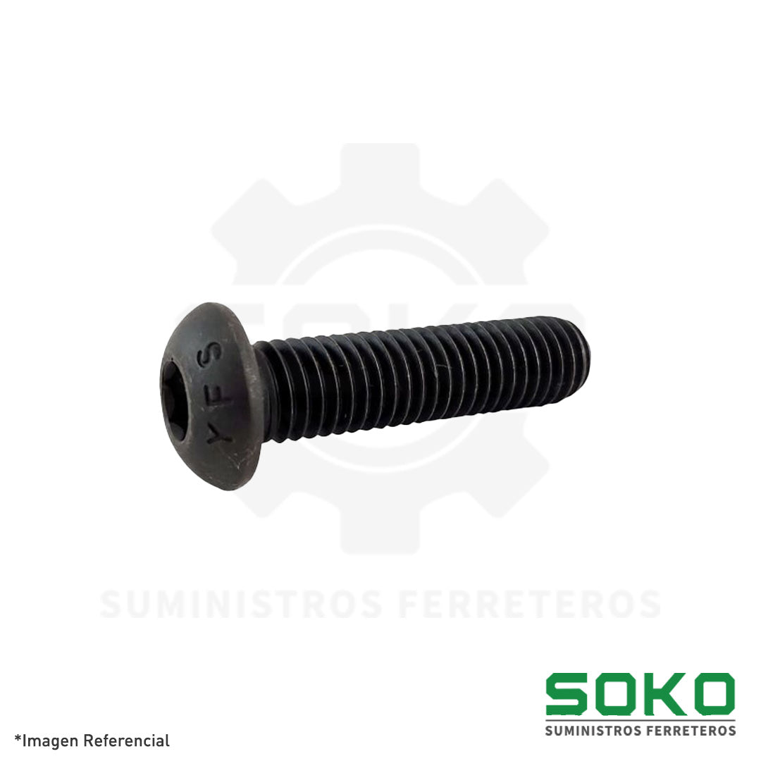 PERNO SOCKET CABEZA BUTTON M6 X 16 RC C10.9