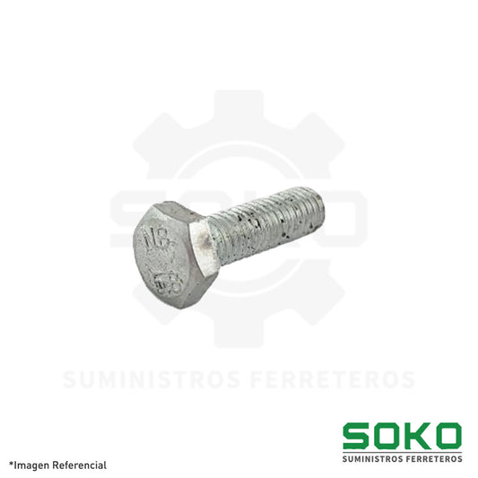 PERNO HEX RC (1.00) M6 X 12 C5.8 ZINCADO