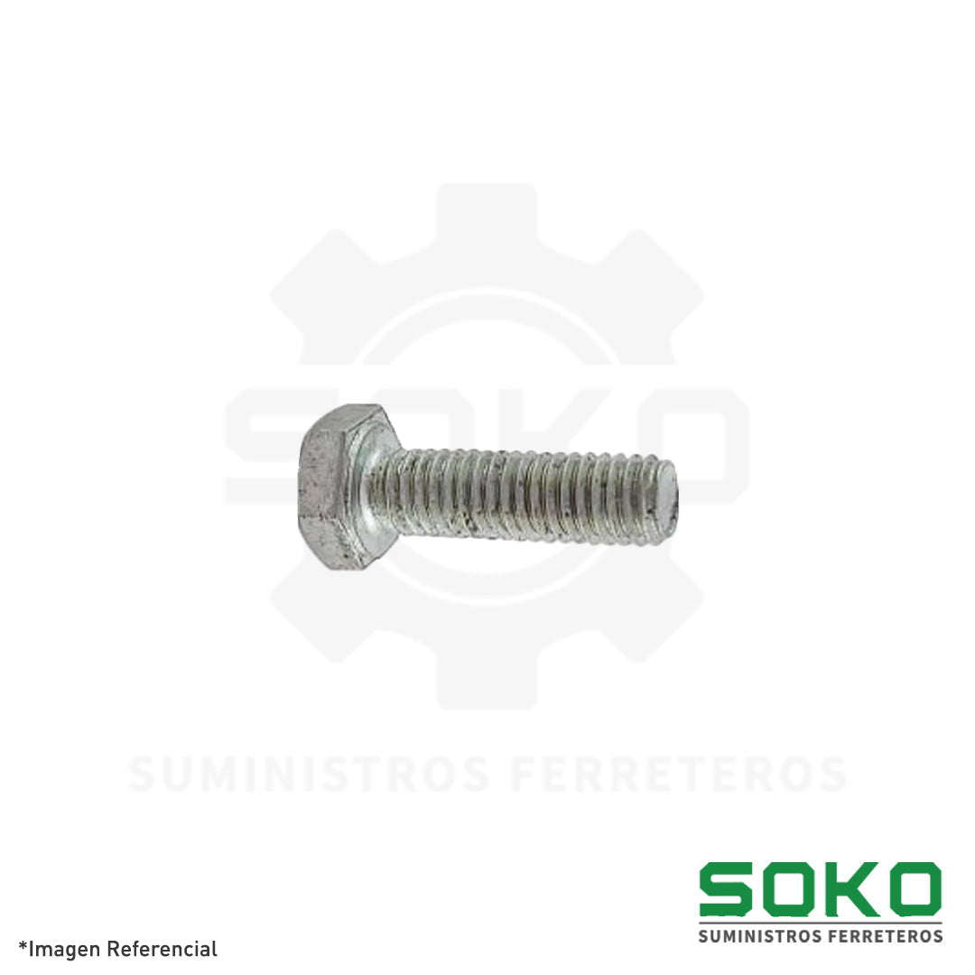 PERNO HEX RC (1.00) M6 X 12 C5.8 ZINCADO