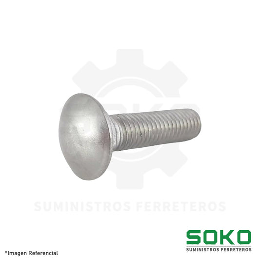 PERNO CABEZA COCHE 5/16 X 3/4 UNC INOX 304