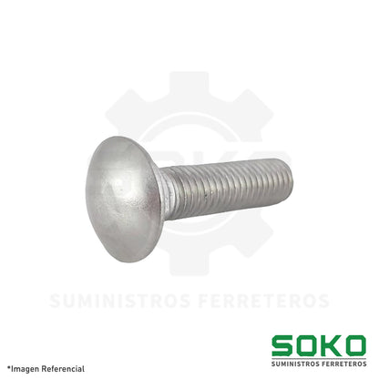 PERNO CABEZA COCHE 5/16 X 1.1/2 UNC INOX 304