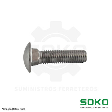 PERNO CABEZA COCHE 1/2 X 3 UNC INOX 304