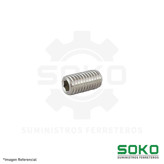 PRISIONERO ALLEN M6 X 8 RC INOX 304