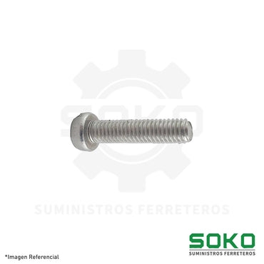 STOVE BOLT CABEZA PAN 1/4 X 3/4 INOX 304